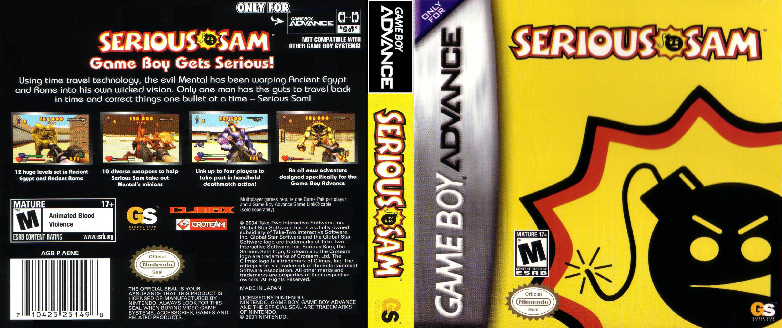 Serious Sam Advance (GBA)- Os 10 jogos mais sangrentos