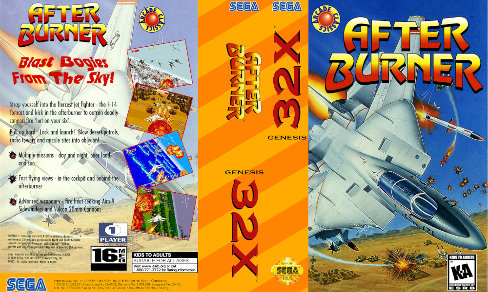 Capa de After Burner 32x