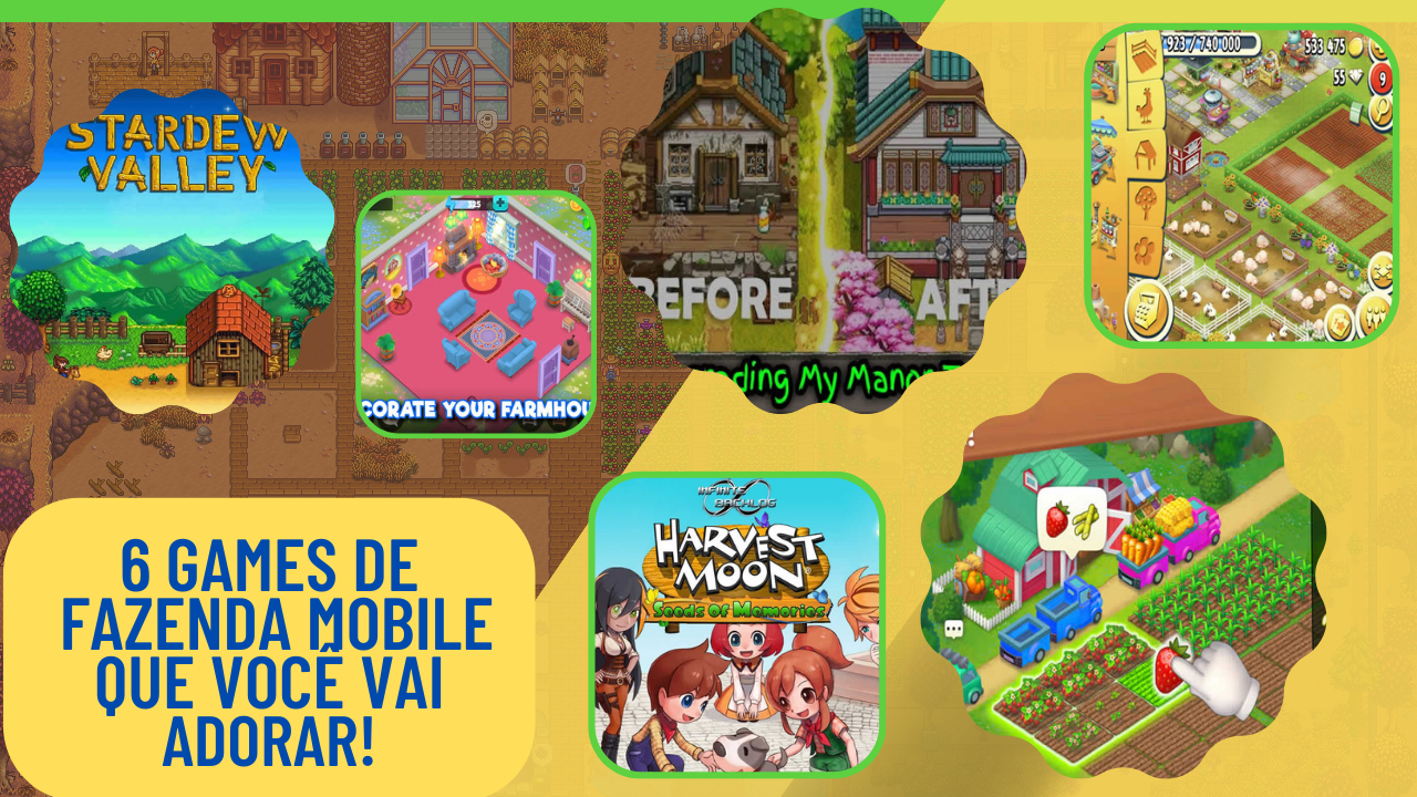 6 games de fazenda mobile