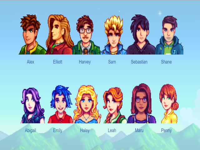 Stardew Valley - Personagens