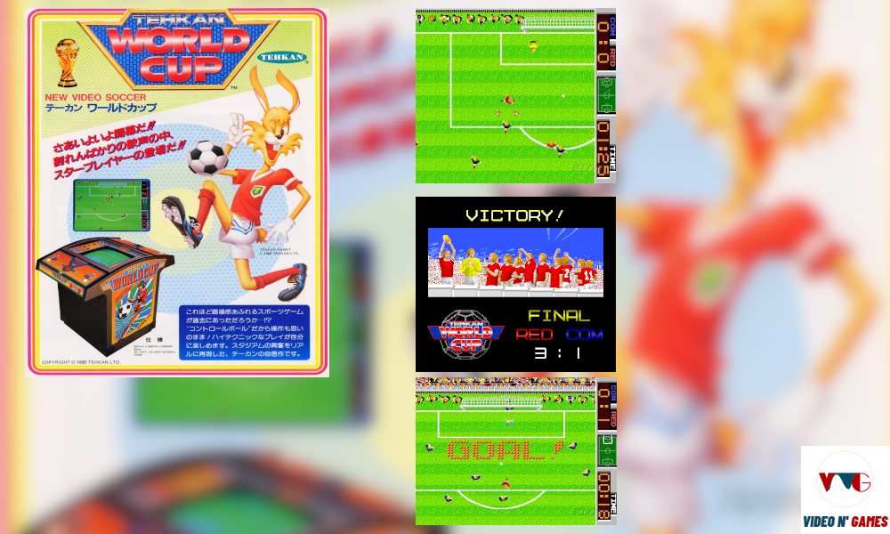 Tehkan World Cup (1985, arcade) - 18 melhores jogos de futebol de todos os tempos