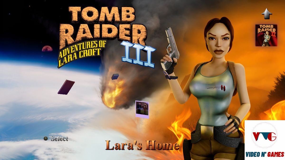 Tela Titulo Tomb Raider III Remasterizado - Nintendo Switch